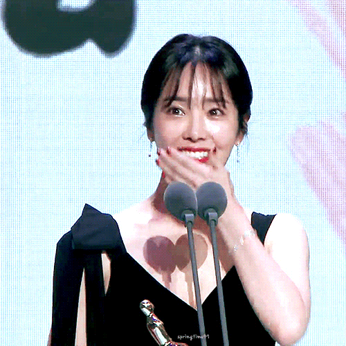한지민 2019 MBC연기대상 시상식 움짤.gif | 인스티즈