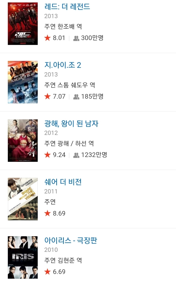 이병헌 영화 중 최고의 작품 3대장을 뽑는다면?.jpg | 인스티즈