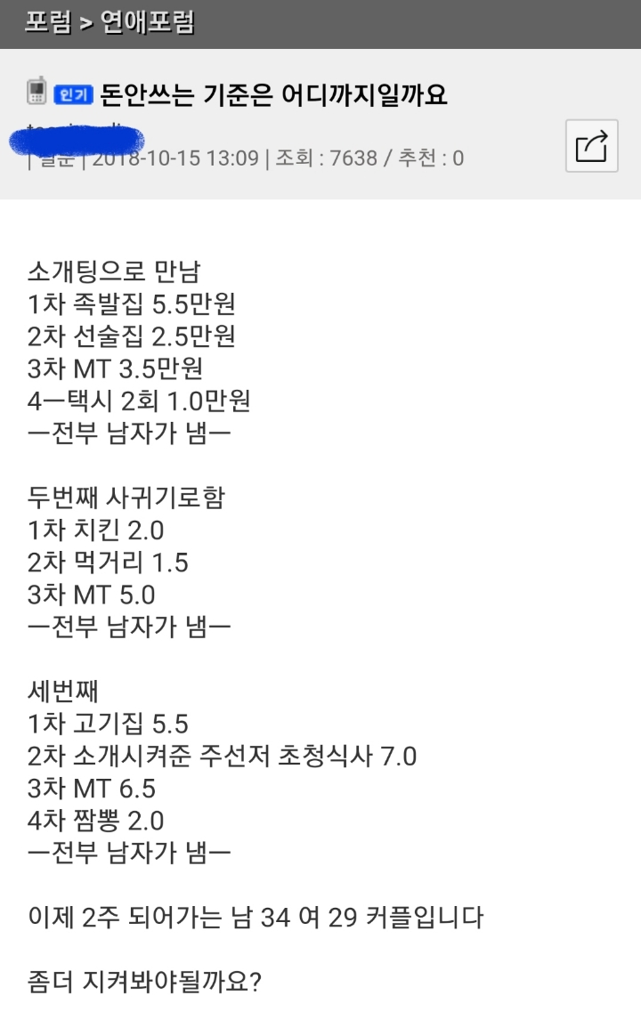 돈 안쓰는 여자친구 | 인스티즈