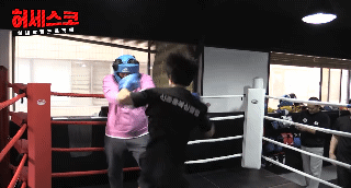 전직 조폭 vs 복싱 금메달리스트 스파링.GIF | 인스티즈