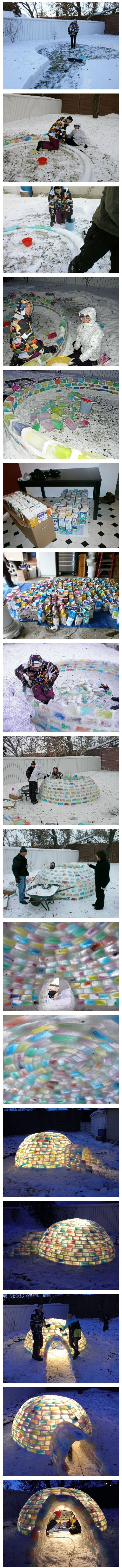 딸을 위해 만든 이글루ㄷㄷㄷ.jpg | 인스티즈