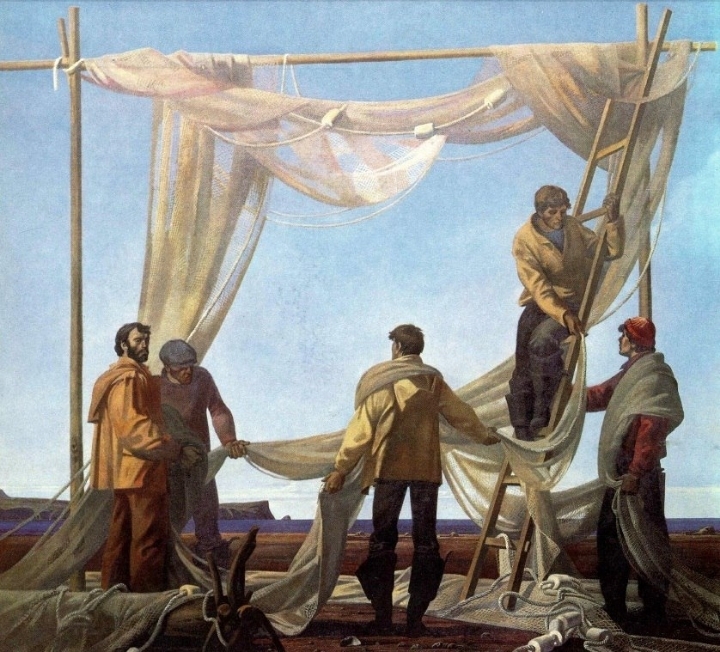 소련 화가들이 그린 어부 | 인스티즈