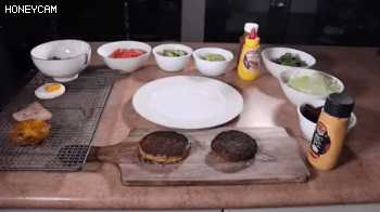 맛있는 햄버거 만들기.gif | 인스티즈