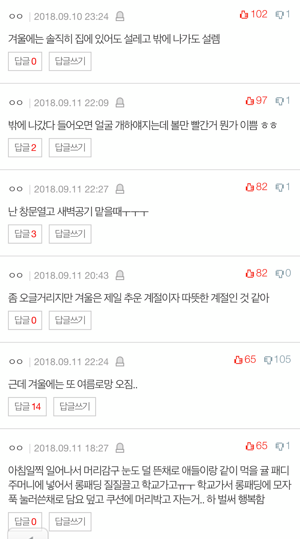 다들 겨울로망 적고 가자 | 인스티즈