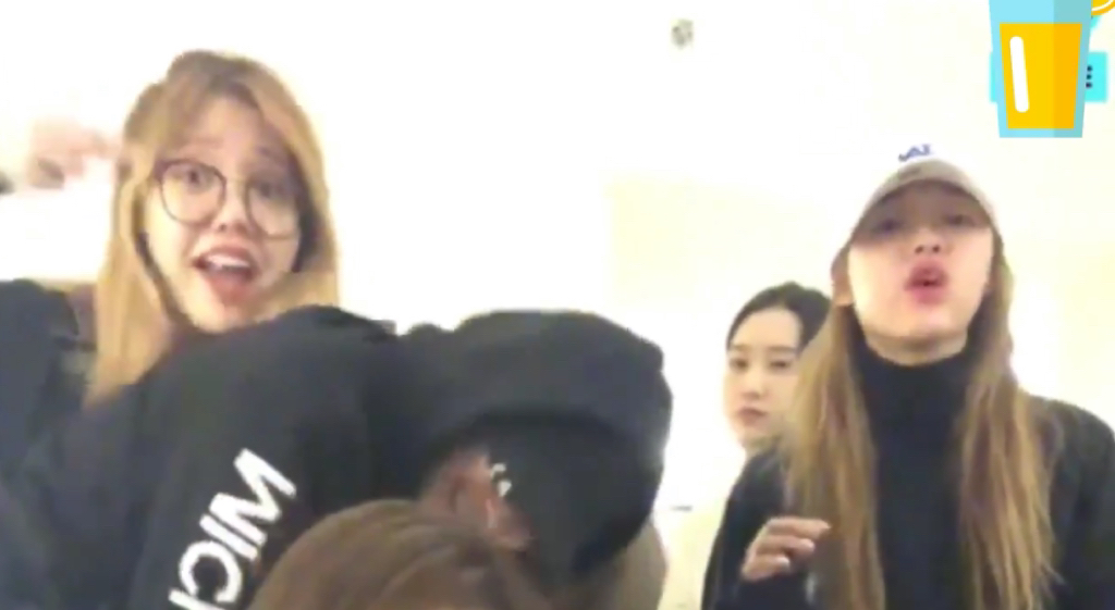 브이앱 중 악플러에게 일침 날리는 오마이걸 멤버들 | 인스티즈