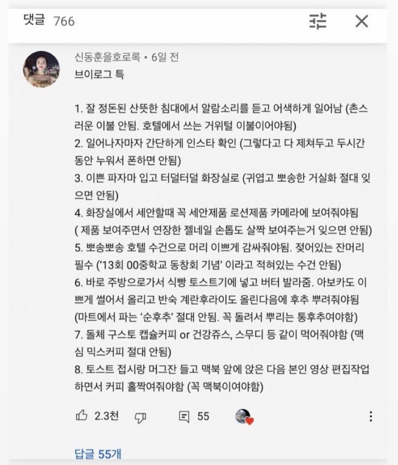 브이로그 유튜버들 특징.jpg | 인스티즈