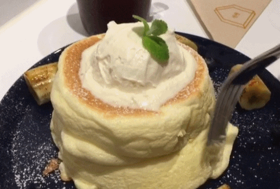 수플레 팬케이크 움짤 gif | 인스티즈