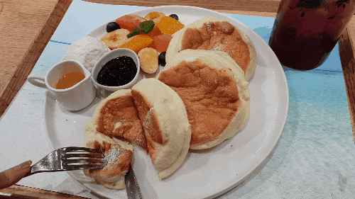 수플레 팬케이크 움짤 gif | 인스티즈