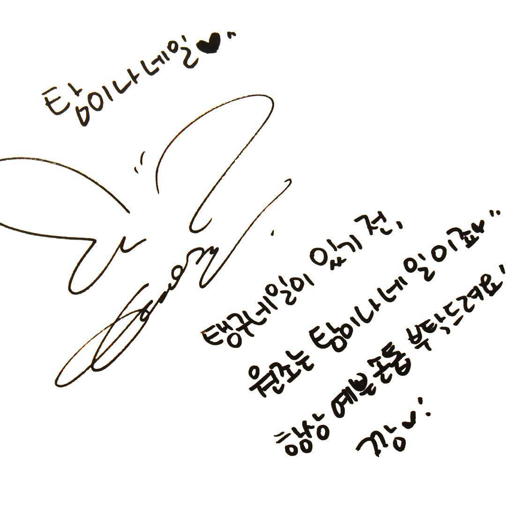 한국인 여자 아이돌 글씨체.jpg | 인스티즈