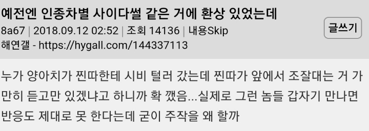 넷상 인종차별 사이다썰 현실에서 따라하면 안되는 이유.jpg | 인스티즈