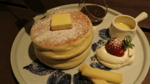 수플레 팬케이크 움짤 gif | 인스티즈