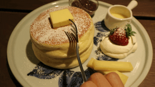 수플레 팬케이크 움짤 gif | 인스티즈