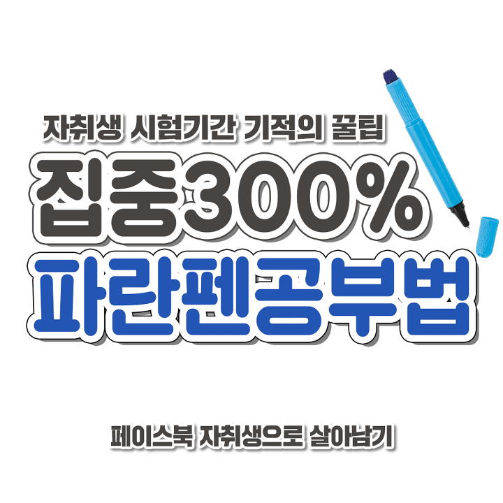 집중300% 파란펜공부법 jpg | 인스티즈