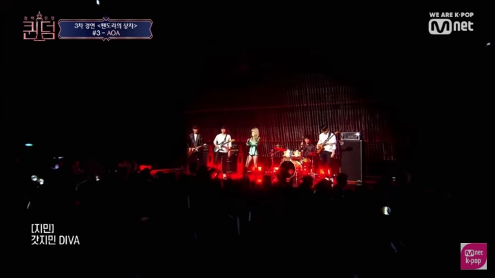 [퀸덤] 3라운드 AOA 지민의 본새나는 무대에 실감나는 여돌들 리액션.jpg | 인스티즈
