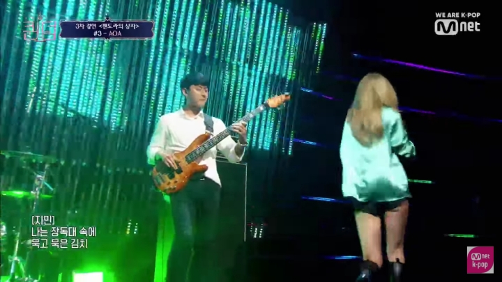 [퀸덤] 3라운드 AOA 지민의 본새나는 무대에 실감나는 여돌들 리액션.jpg | 인스티즈