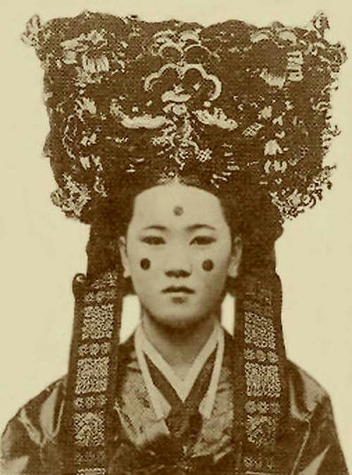 개성지방 전통혼례 머리장식 - 화관궤계 | 인스티즈