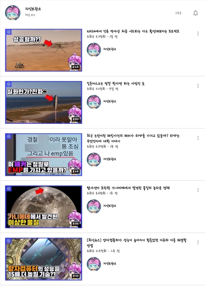 Vol.2 내가 구독하고 보는 유튜브 (미스터리, 시사, 기타, 조폭) | 인스티즈