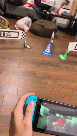 온가족이 함께 즐기는 마리오카트 VR.gif | 인스티즈