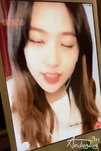 여자아이돌과 영상통화하는 느낌.gif | 인스티즈