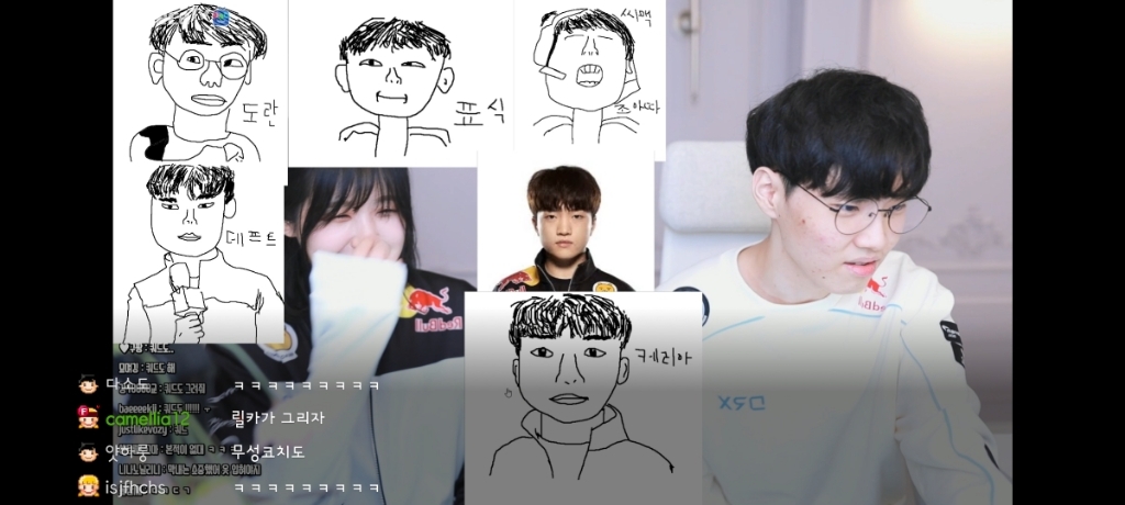 쵸비가 그린 DRX 선수들 + 씨맥 ㅋㅋㅋㅋㅋㅋㅋㅋ | 인스티즈