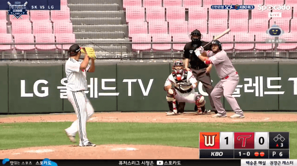 로봇심판이 스트라이크 콜한 커브볼 | 인스티즈