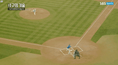 카메라 하나는 기똥차게 잘 쓰는 KBO 중계 수준.GIF | 인스티즈