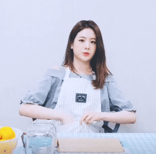 오늘 브이앱에서 귤청 만든 프로미스나인 장규리 | 인스티즈
