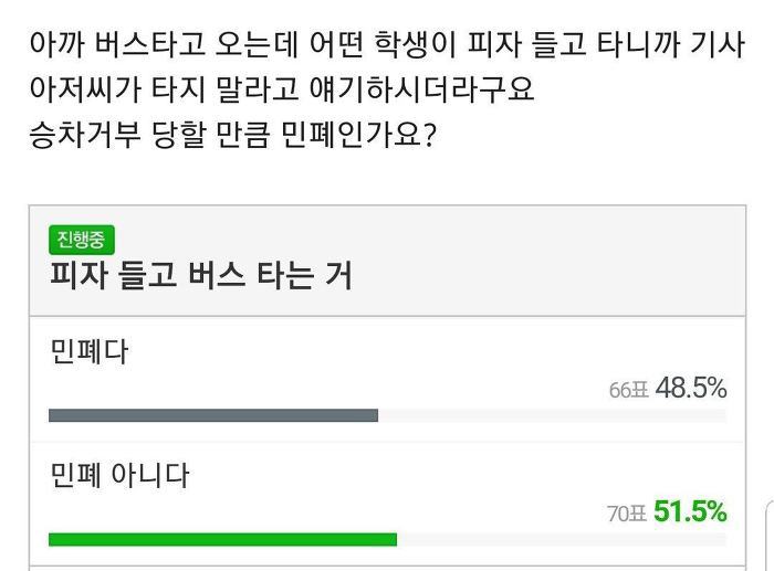 피자 들고 버스탔다가 승차거부당한 학생 | 인스티즈