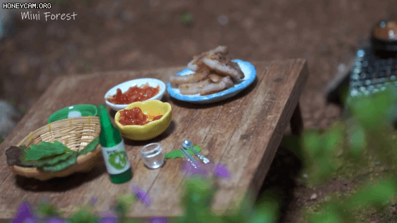 야외에서 먹는 삼겹살 클라스.gif | 인스티즈