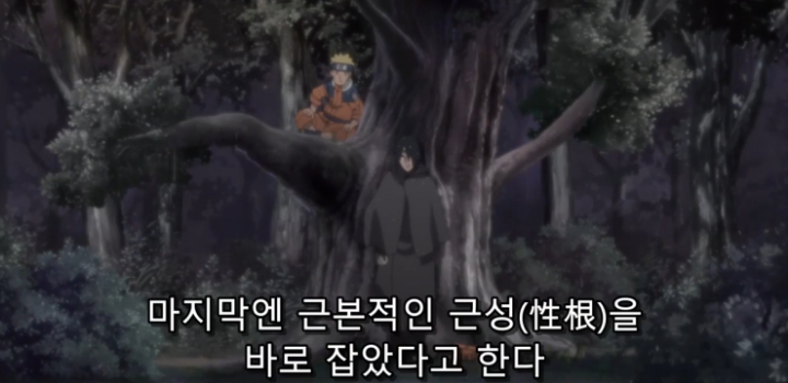 과거의 나루토를 만나 조언해주는 사스케.jpg | 인스티즈