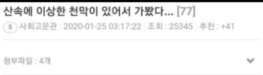 산속에 이상한 천막있어서 가봤다 | 인스티즈