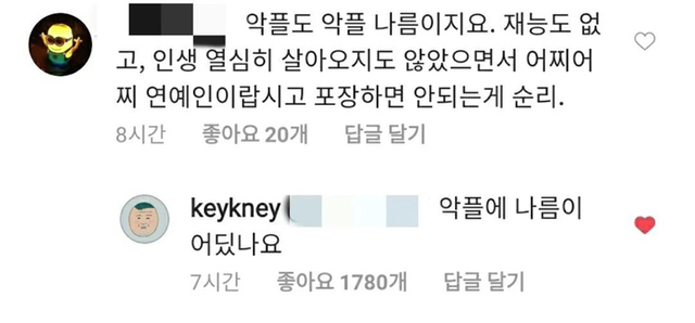 악플에 힘들어도 웃어야 하는 사람 그려주세요 | 인스티즈