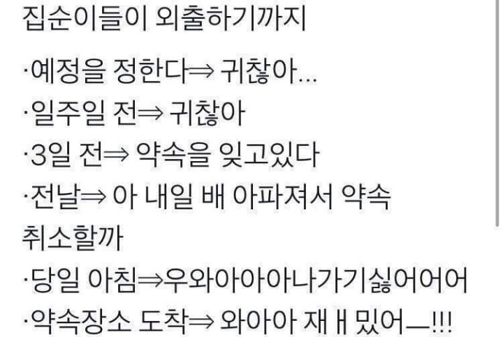 집순이들 외출과정 | 인스티즈