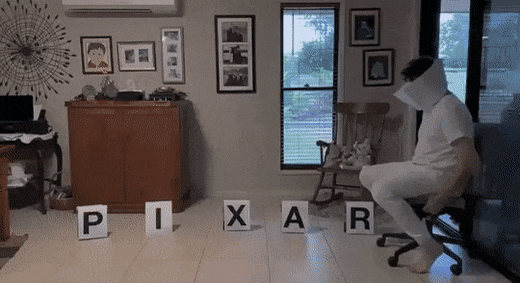 집에서 픽사 따라하기.gif | 인스티즈