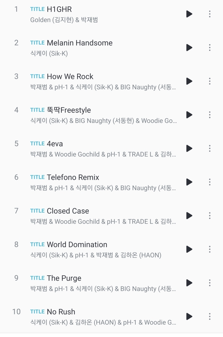 역대급 힙합앨범뽑은 H1GHR MUSIC | 인스티즈