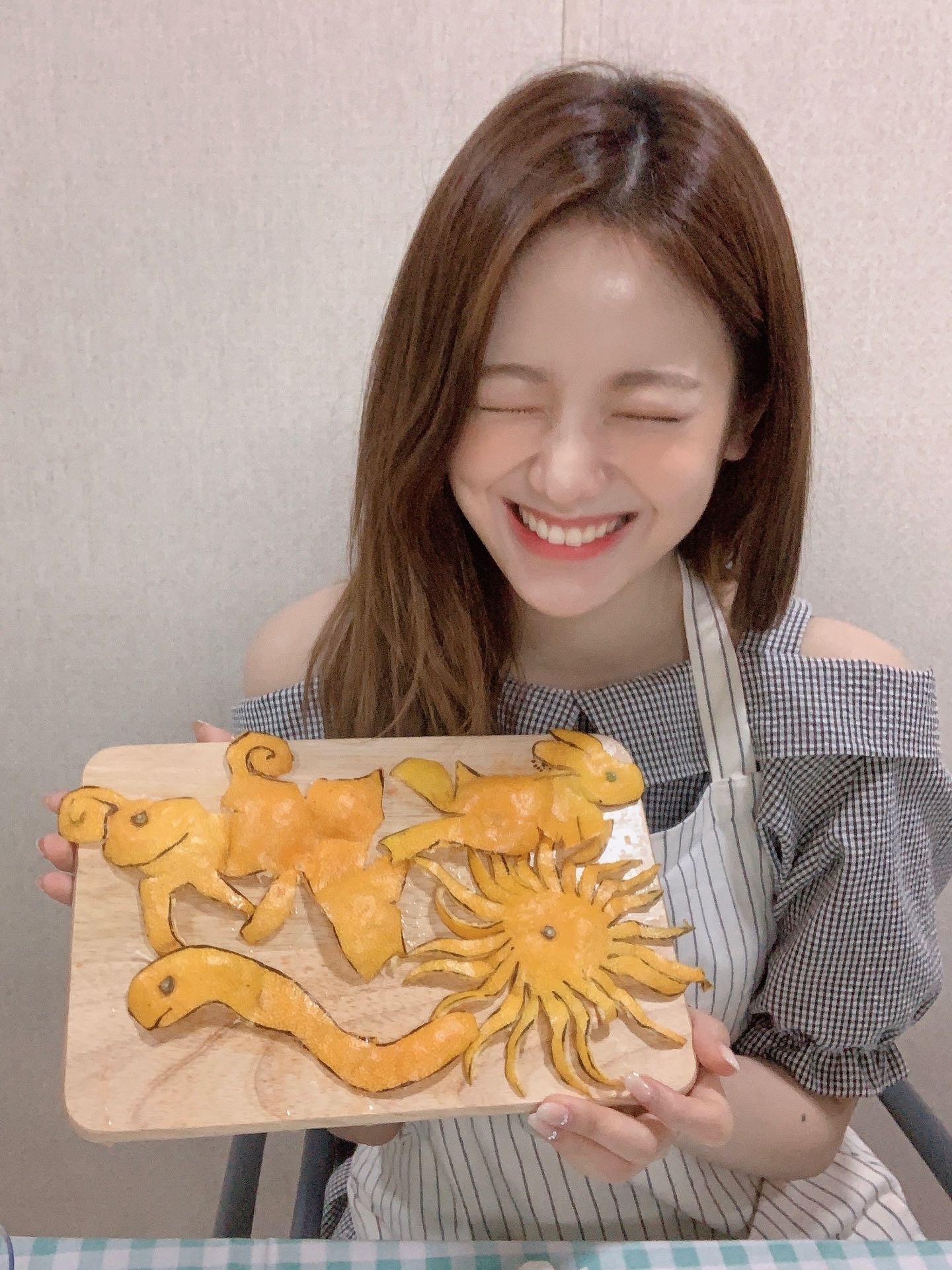 오늘 브이앱에서 귤청 만든 프로미스나인 장규리 | 인스티즈