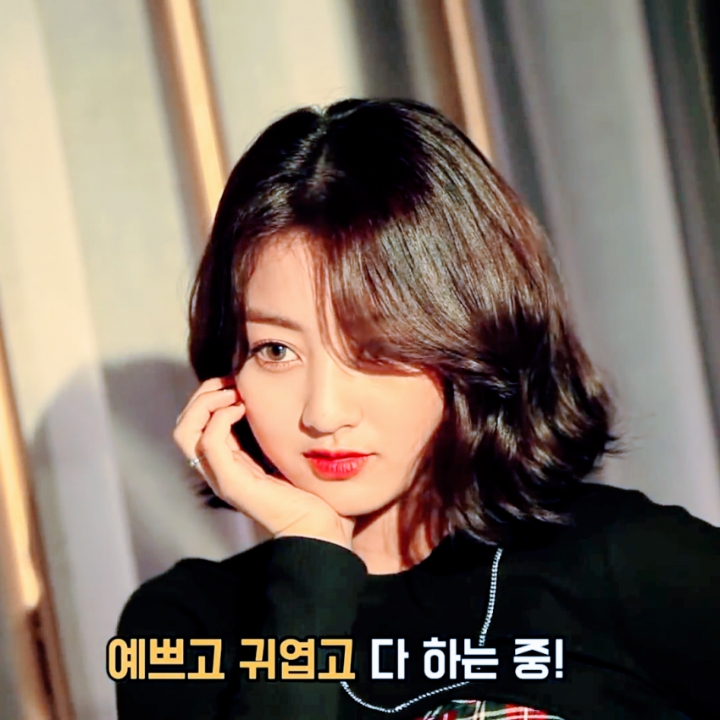 단발이 잘어울리는 트와이스 지효.gif | 인스티즈