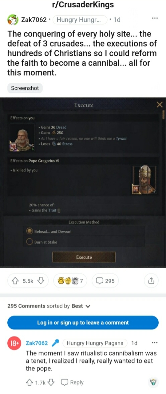 교황을 잡아먹은 중세께임 플레이어.. | 인스티즈