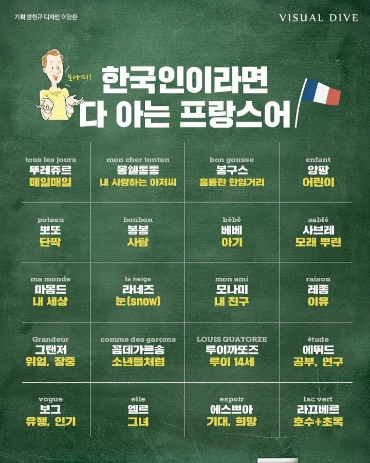 한국인이라면 다 아는 프랑스어 | 인스티즈