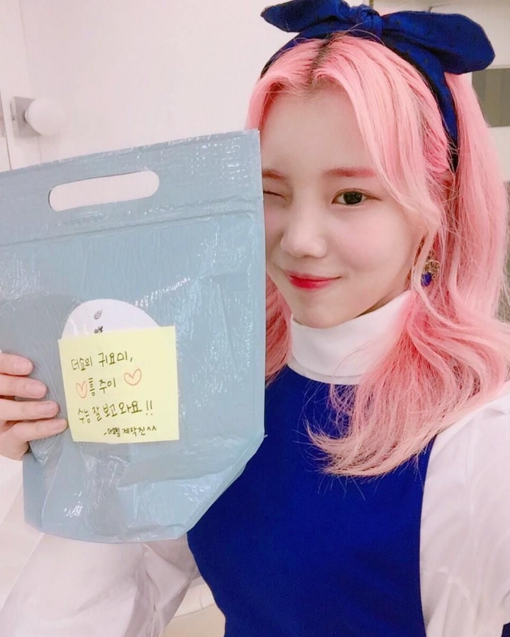 분홍색 머리 했던 아이돌들.jpgif | 인스티즈