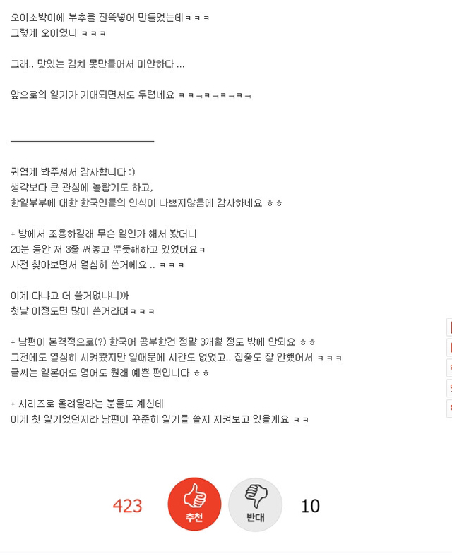 판) 일본인 남편의 뼈때리는 일기 | 인스티즈