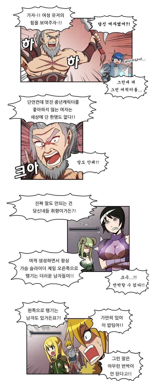 남녀가 게임 캐릭터 고르는 방법.manhwa | 인스티즈