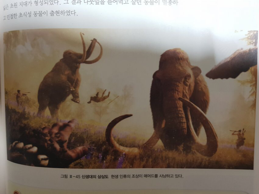 요즘 교과서에 실리는 신생대의 상상도.jpg | 인스티즈