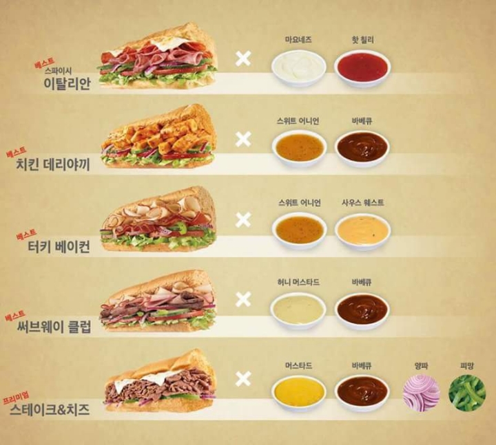 서브웨이 짱맛탱 조합 | 인스티즈