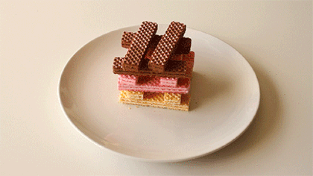 음식을 부수는 아티스트.gif | 인스티즈