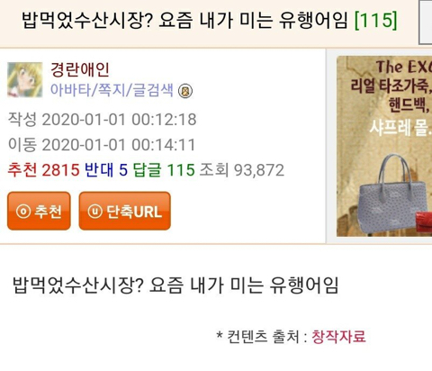 12년째 유행어 미는 웃대인.jpg | 인스티즈