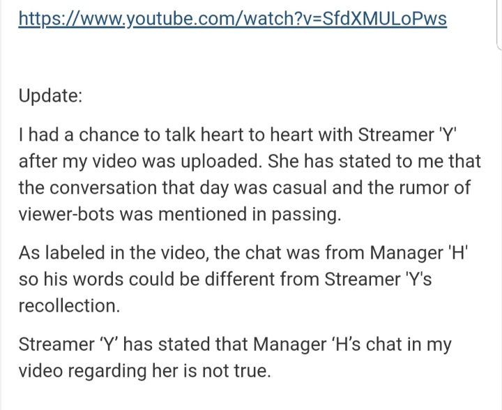 뜨뜨 릴카 영상에서 나오는 스트리머 Y 라고 추정되는 '연두는말안드뤄'의 논란에 대한 트게더 글 전문 | 인스티즈