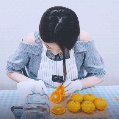오늘 브이앱에서 귤청 만든 프로미스나인 장규리 | 인스티즈