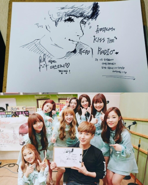 러블리즈 지수의 독특한 그림이 있는 싸인 앨범 | 인스티즈