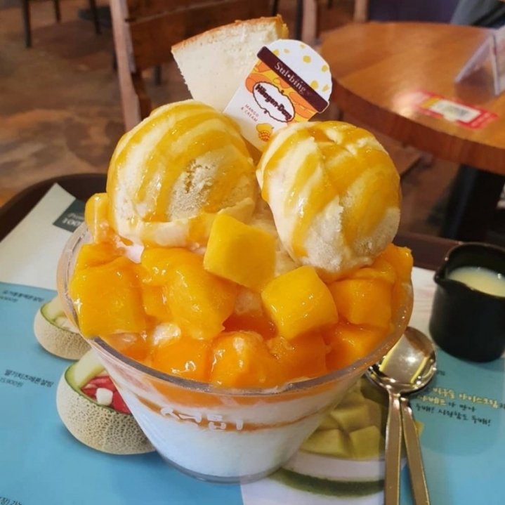 하겐다즈 망고설빙 실물.JPG | 인스티즈